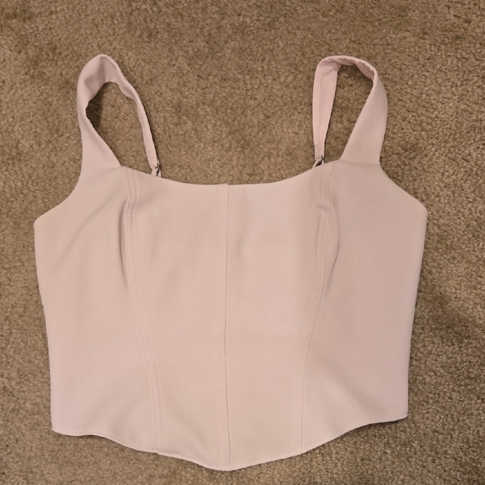 Abercombie And Fitxh Light Pink Crop Top